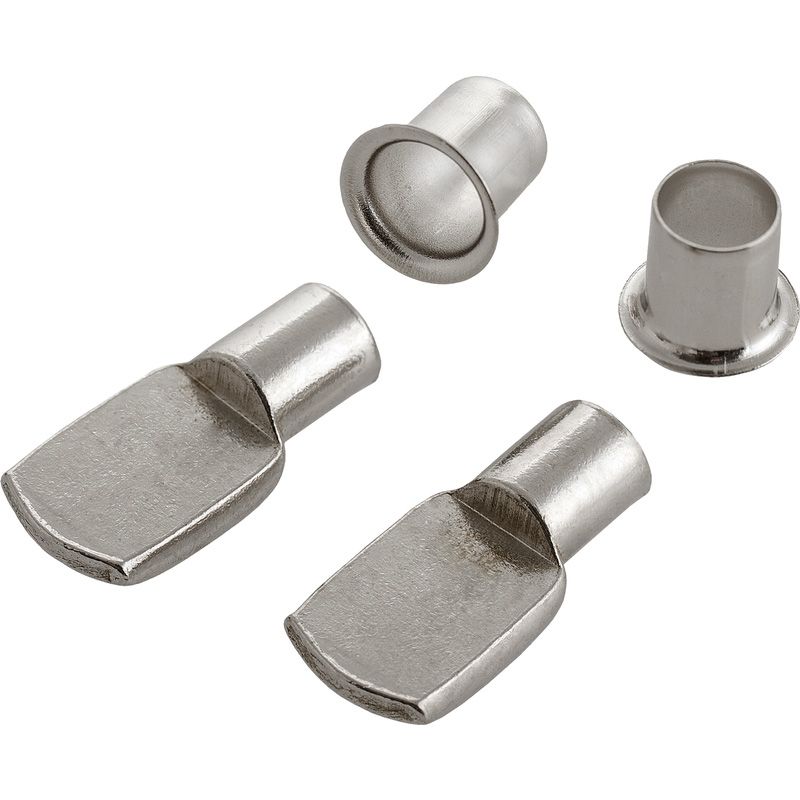 Kastplankdrager staal verchroomd huls Ø7mm (8 Stuks)