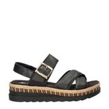 Rieker Zwarte Leren Sandalen