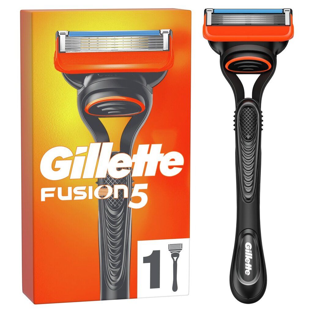 Gillette Fusion 5 Scheersysteem - 1 Scheermes + 2 Mesjes - Oranje