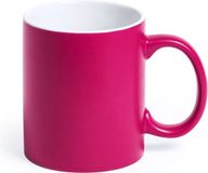 Shoppartners Bv Koffiemok en Drinkbeker Allegra - roze/wit - 350 ml - Keramiek - Mokken