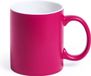 Shoppartners Bv Koffiemok en Drinkbeker Allegra - roze/wit - 350 ml - Keramiek - Mokken