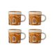 Bloomingville Mok aardewerk bruin Gina - set van 4 (Goudbruin)