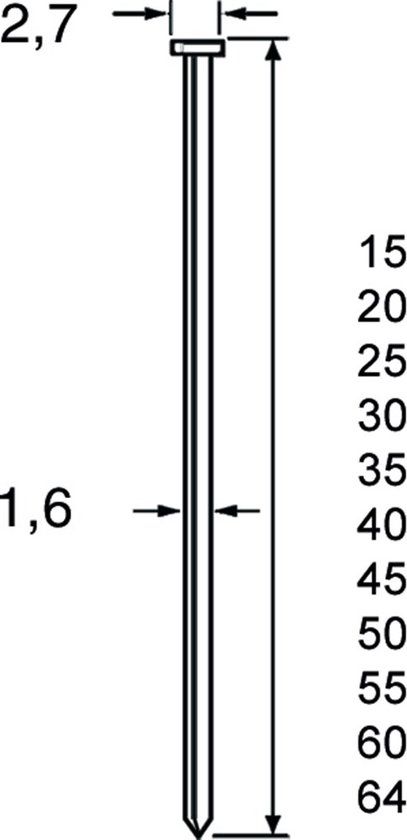 Dutack Fasteners SKN16-20° 64mm gegalvaniseerd