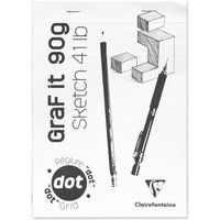 Clairefontaine Gelijmd blok van 80 A5 Graf It Dot vellen Willekeurig patroon