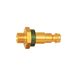 Riegler 107653-247.69 Onmiskenbare nippel NW 5, messing blank, G 1/8 AG, blauw, 1 stuk