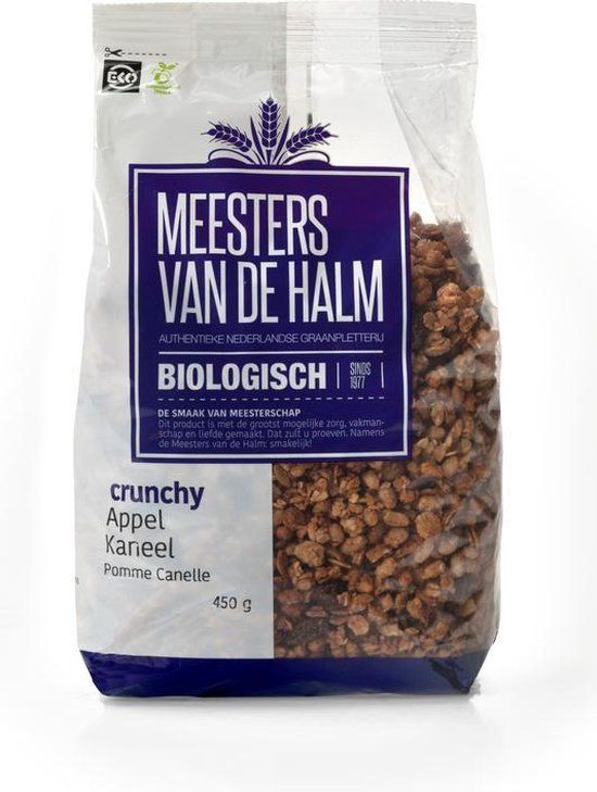 De Halm Crunchy Appel/Kaneel 450g