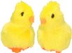 Krüger & Gregoriades Krueger & Gregoriades Im- & Export Gmbh Paas kuikentje piepend - 2x - geel - pluche - 7 cm - Pasen decoratie/speelgoed