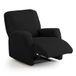 Maxifundas Elastische bankhoes voor relaxstoel, zwart, extra zacht, antislip en elastisch, model Inca