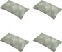 Merkloos Madison - Sierkussen Napels - Groen - 30x50x10cm - Set van 4