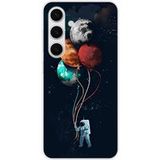 Samsung Galaxy S25 Siliconen hoesje - ontwerp cosmonaute aux ballons