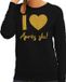 Bellatio Decorations Apres ski sweater dames - I love Apres ski - zwart - glitter goud - wintersport XS