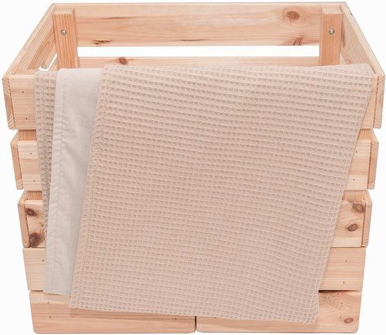 Ullenboom Babydeken & Knuffeldeken - Zand Bruin - 70x100 cm - Anti-allergie - 4 seizoenen