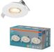 Osram Spot Set LED inbouwspot DIM IP65 4.9W Wit, set van 3 buiten dimbaar, warm wit 2700K