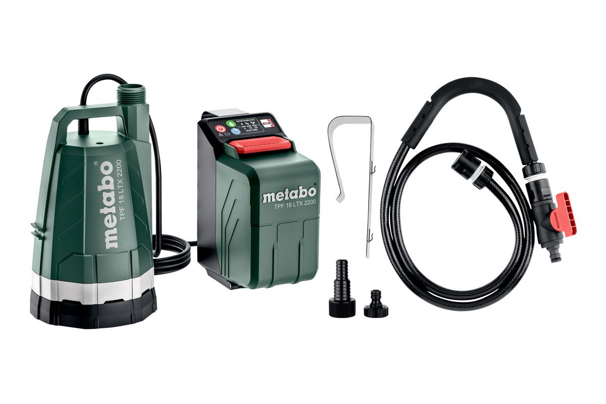 Metabo TPF 18 LTX 2200 Accu Dompelpomp - 18V - 2200 l/u - 2.2 bar