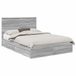 vidaXL - Opbergbed - Grijs - Sonoma - 150 x 200 cm - Bewerkt hout