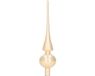 Decoris Kerst piek - champagne - 26 cm - glas - glans