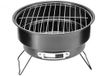 Bol 25cm Barbecue BBQ à charbon de bois portable et rond avec poignée pour l'extérieur - Cuisine maison BBQ - Pique-nique - Camping