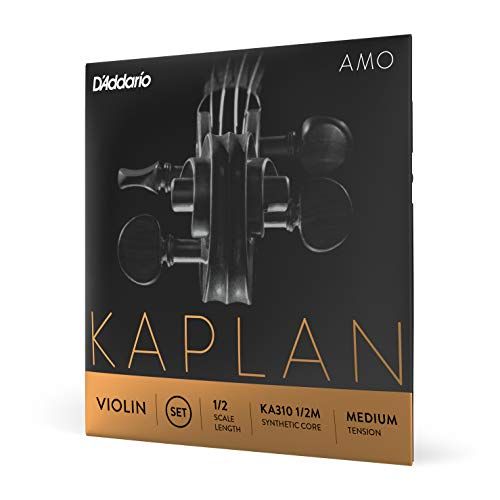 D'Addario Kaplan Amo Violin String Set, 1/2 Size, Medium Tension