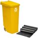 WELLHOME Contenants recyclés + 3 x sacs poubelles de 10 pièces, rouge, 42 x 57 x 88 cm