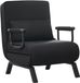 Happiq Canapé-lit 3-en-1 - Noir - Lin - Fauteuil