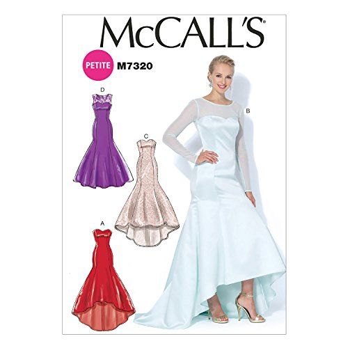 Mccall's Patterns 7320 Miss Petite Jurken - Maten 14-22 - Mesh - Veelkleurig - E5 (14-16-18-20-22)
