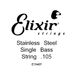 Elixir Strings losse roestvrijstalen snaar voor basgitaar met NANOWEB®-Coating, l (.105)