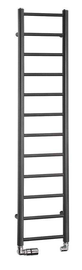 Sapho DINA handdoekradiator 138x30cm metallic antraciet