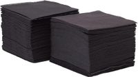 Morigami, Cocktailservetten van papier, 1/4-vouw, kant, 150 servetten, zwart
