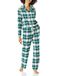 Amazon Essentials Dames Flanellen Pyjamaset met Lange Mouwen en Knopen aan de Voorkant