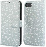 imoshion Design Bookcase smartphone - Smoke Green Flowers - Geschikt voor Apple iPhone SE (2022) / SE (2020) / 8 / 7 / 6s / 6