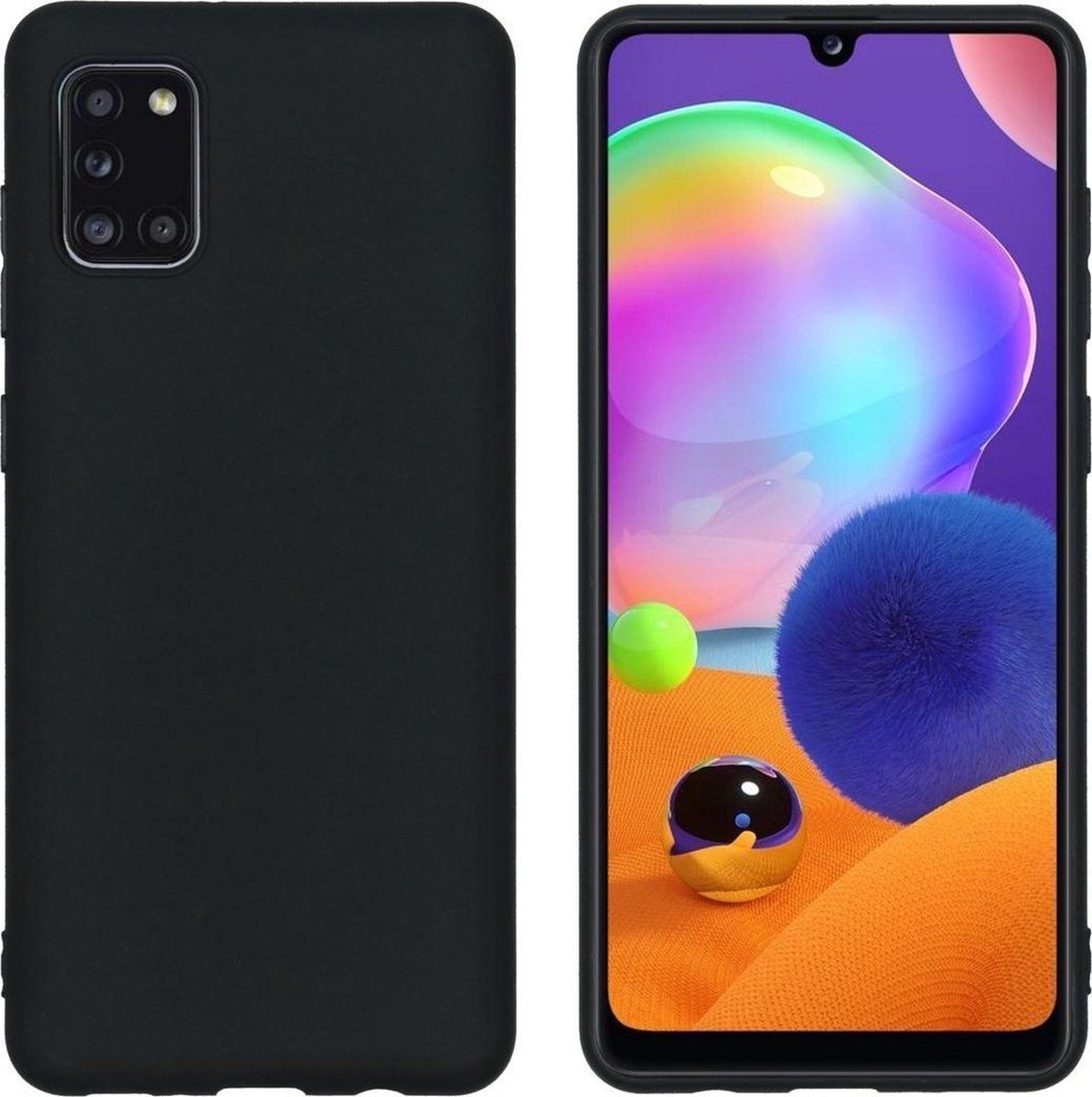 imoshion Color Backcover Samsung Galaxy A31 hoesje - Zwart