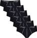 Sloggi Heren Slip 6 Pack Start Zwart Katoen/Elastaan