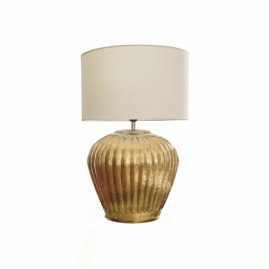 LOBERON Tafellamp Fauville goud/crème