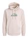 JACK & JONES Sweatshirt 'JJROCHE' nude / groen / kaki
