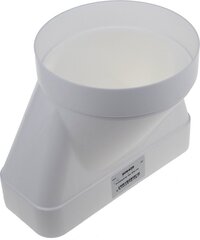 Novy 906406 overgangstuk voor vlakke kanalen naar ronde