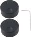 Dailygoods - Fourni Contrôleur 2 Pièces - Bouton Rotatif - Aluminium Massif - Noir