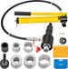 VEVOR Hydraulische Uitlaatpijpexpander Maat 1-5/8"-4-1/4", 10t Handmatige Hydraulische Pijpexpander met 4 Matrijzen en 2 Opbergkoffers voor Koperen en Aluminium Buizen In Autoreparatie