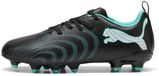PUMA FUTURE 9 PLAY FG/AG Jr Unisex Sportschoenen - PUMA Black-Intense Mint-PUMA White