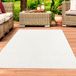 Tapis élégant pour intérieur et extérieur, couleur crème, dimensions : 200 x 280 cm