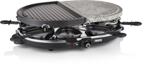 Princess 162710 Raclette Oval Stone & Grill Party - 8 Personen