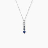 Collier Josephine Or Blanc Saphir Et Diamant