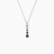 Collier Josephine Or Blanc Saphir Et Diamant