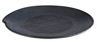 APS Dark Wave bord melamine zwart golfpatroon Ø 27 cm hoogte 2,5 cm
