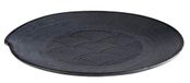 APS Dark Wave bord melamine zwart golfpatroon Ø 27 cm hoogte 2,5 cm