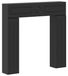 Syfax Haardomlijsting Zwart 102 x 18 x 100,5 cm Bewerkt hout