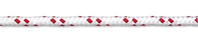 Chapuis DPY6 polyester touw, voorgestrekt, 500 kg, diameter 6 mm, 100 stuks, blauw, wit/rood