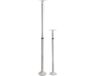 Talamex support de tente de cockpit/pont en PVC gris cendré 58-102 cm