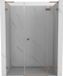 Mexen Lunar L porte de douche pivotante droite 120 cm, transparent, cuivre brossé