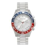 s.Oliver herenhorloge - 41 mm - analoge horloge met kwartswerk - Edelstahluhr - Chronograph & 3 Zeiger - hoher Tragekomfort - 10 ATM waterdicht - krasbestendig