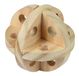 Kerbl 82864 Balle de jeu et distributeur de nourriture pour rongeurs, naturel, diamètre 7 cm